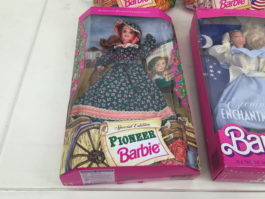 (4) Collection Of Barbie Dolls Mattel New In Box [Photo 11]