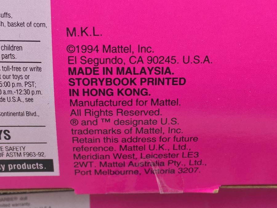 (4) Collection Of Barbie Dolls Mattel New In Box [Photo 22]