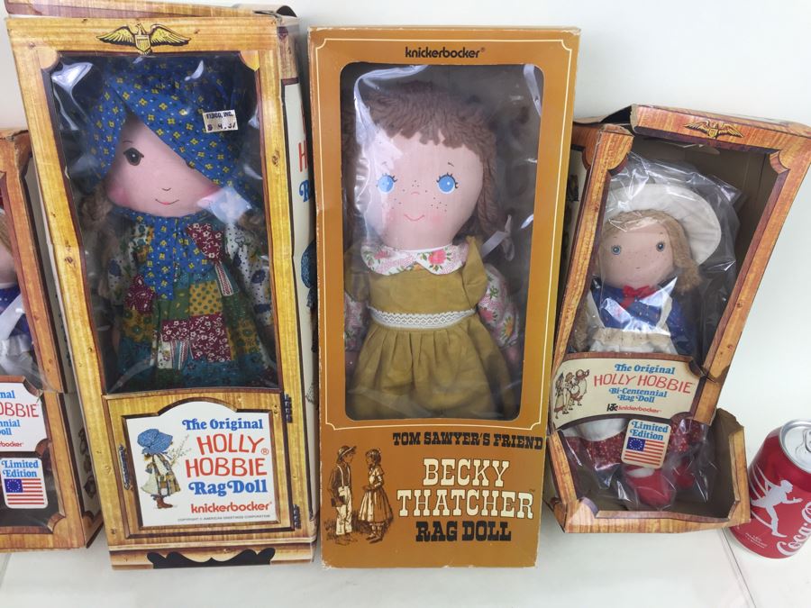 Collection Of Holly Hobbie Rag Dolls And Becky Thatcher Rag Doll Knickerbocker [Photo 3]