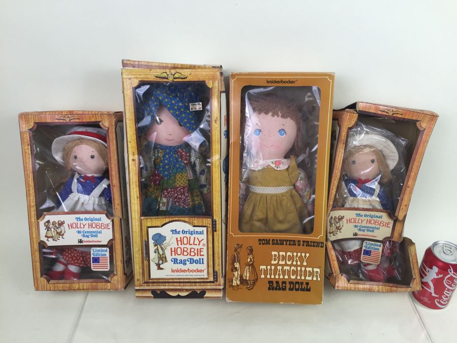 Collection Of Holly Hobbie Rag Dolls And Becky Thatcher Rag Doll Knickerbocker [Photo 1]