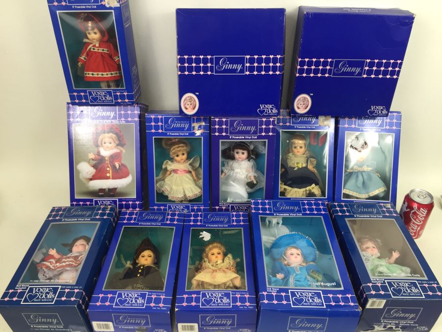 Collection Of Ginny Vogue Dolls New In Box 1984 1986