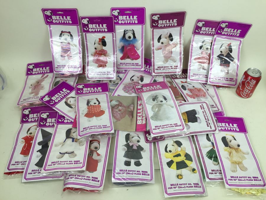 Large Lot Of BELLA SNOOPY's Sister Collector's Outfits Clothes Dog Clothes
