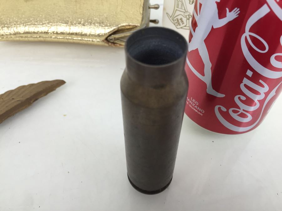 Keepsake Box Drawer Lot USN Navy Wall Plaques, Tins, Metal Playing Card Case, Flask [Photo 18]