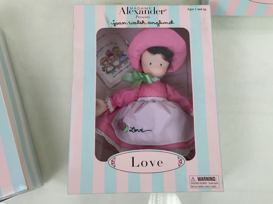 Madame Alexander Presents Joan Walsh Anglund Dolls Friend, Love And Joy New In Box With Books 2001 [Photo 16]