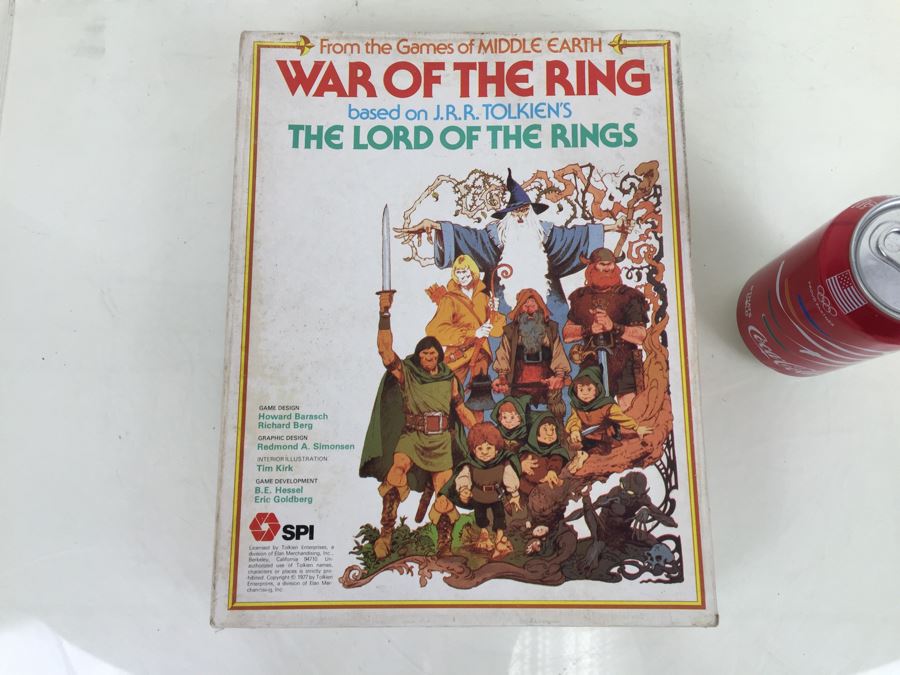 SPI War Of The Ring Game Based On J.R.R. Tolkien's The Lord Of The Rings Vintage 1977 [Photo 1]