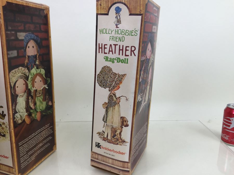 Holly Hobbie's Friend And Brother Rag Dolls In Boxes Knickerbocker Heather, Amy, Carrie And Robby Hobbie Vintage 1974 [Photo 19]