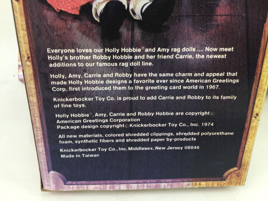 Holly Hobbie's Friend And Brother Rag Dolls In Boxes Knickerbocker Heather, Amy, Carrie And Robby Hobbie Vintage 1974 [Photo 12]