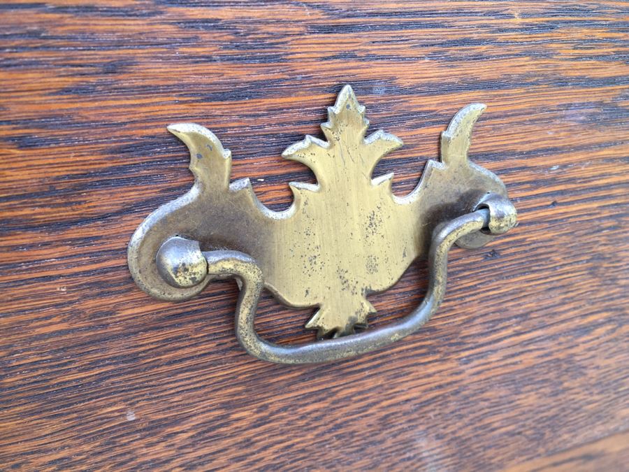 Antique Oak Chest Of Drawers Dresser [Photo 7]