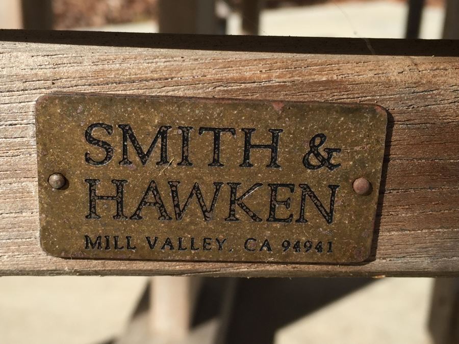 Smith & Hawken Teak Outdoor Table With Four Chairs [Photo 3]