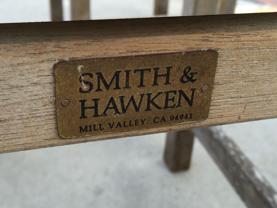 Smith & Hawken Teak Outdoor Table With Two Chairs [Photo 3]