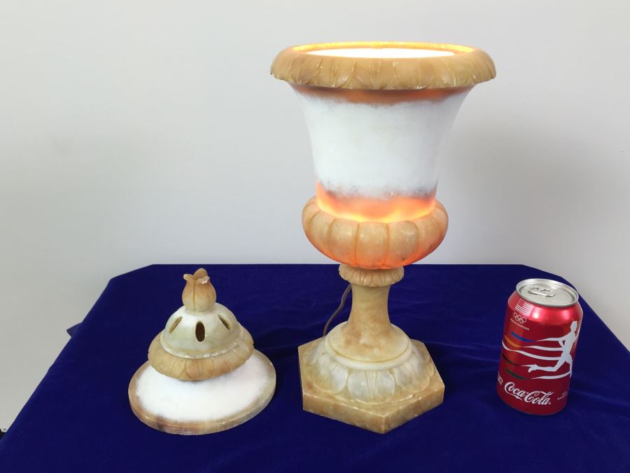 Stunning Alabaster Urn Lamp [Photo 2]