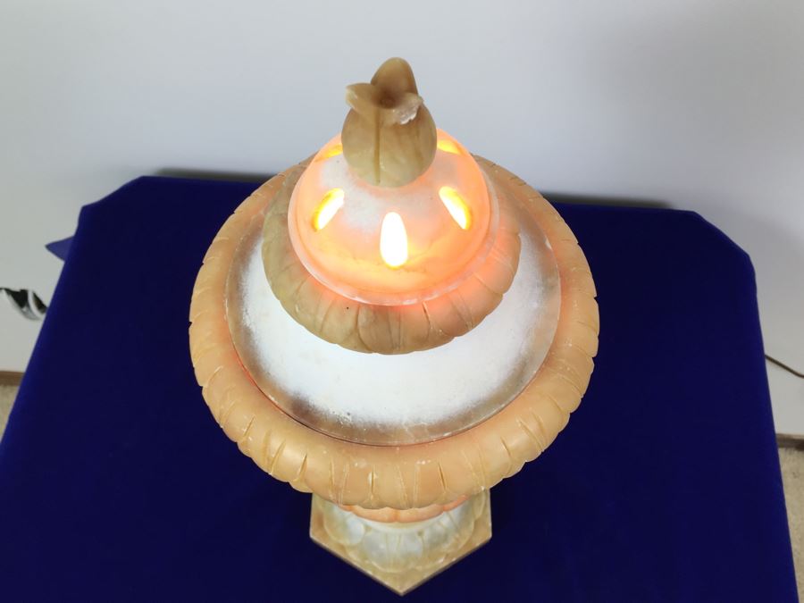 Stunning Alabaster Urn Lamp [Photo 10]