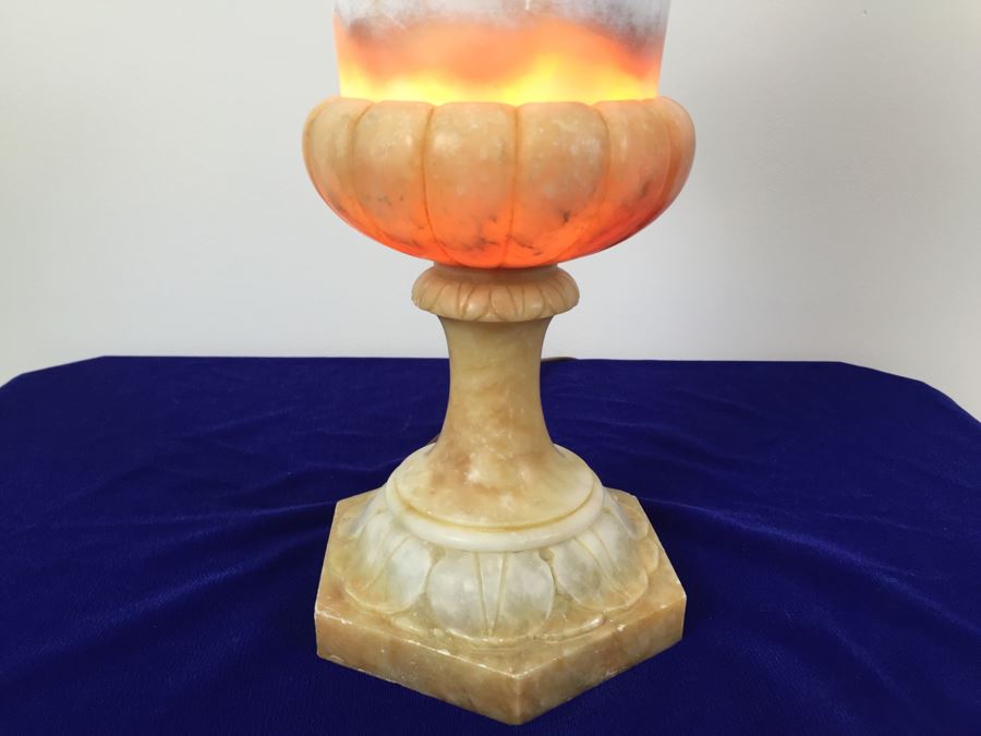 Stunning Alabaster Urn Lamp [Photo 7]