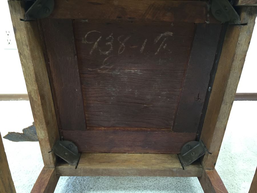 Old Oak Chair Leather Needs Reupholstering [Photo 15]