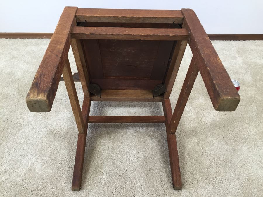 Old Oak Chair Leather Needs Reupholstering [Photo 14]