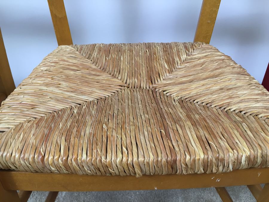 (3) Rush Seat Pottery Barn Chairs [Photo 7]