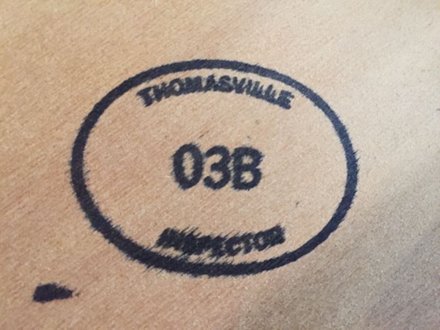 Stunning Thomasville Double Pedestal Dining Table With Two Leaves And Brass Claw Feet With 10 Ball And Claw Feet Chairs [Photo 42]