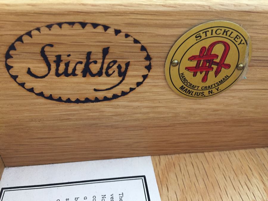 Mission Stickley Oak 8 Drawer Tall Chest Of Drawers Dresser Estimate $4,000 [Photo 3]