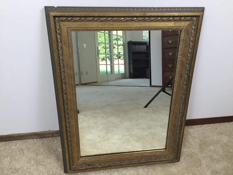 Vintage Gilt Wood Wall Mirror [Photo 1]