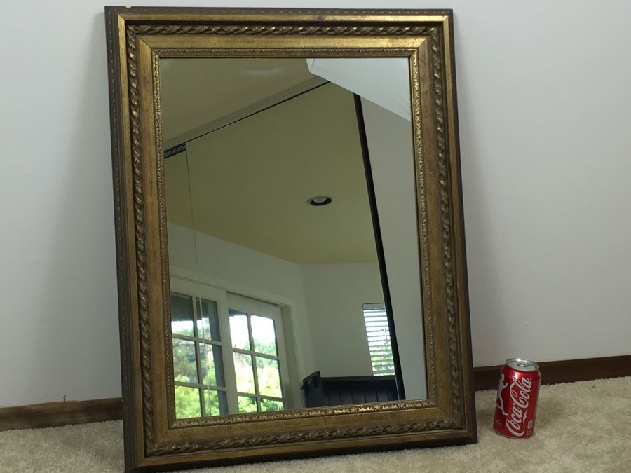 Vintage Gilt Wood Wall Mirror [Photo 6]