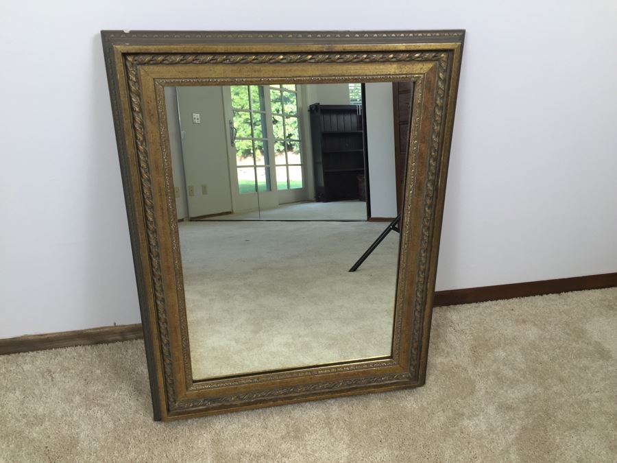 Vintage Gilt Wood Wall Mirror [Photo 2]