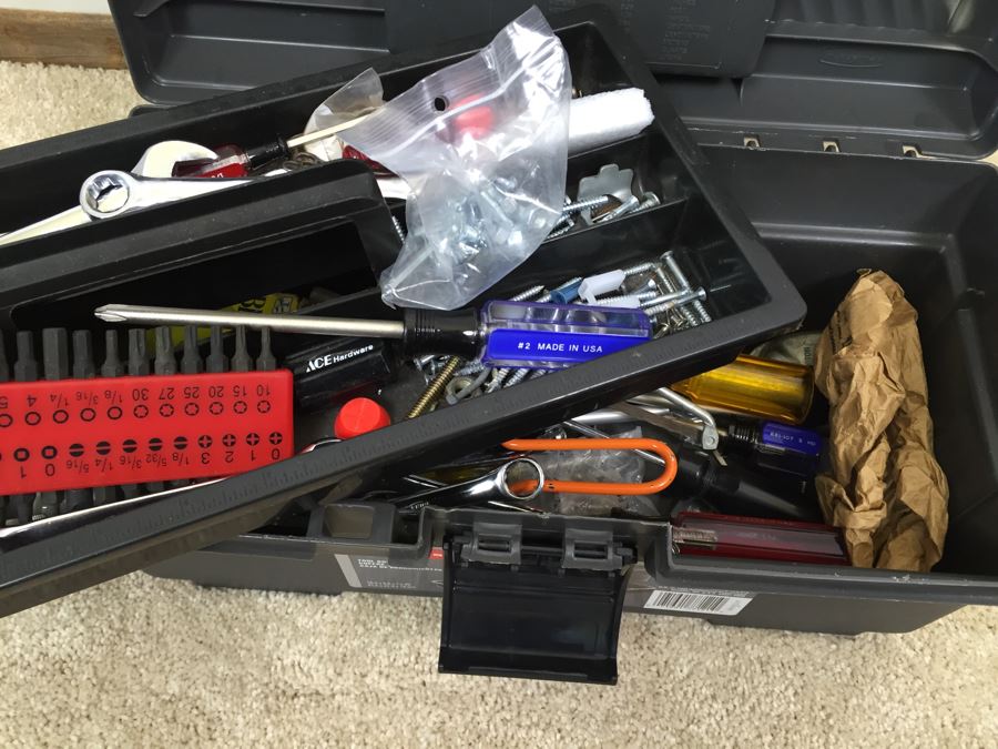 Toolbox Filled With Tools And SKIL 3/8' Electric Drill [Photo 3]