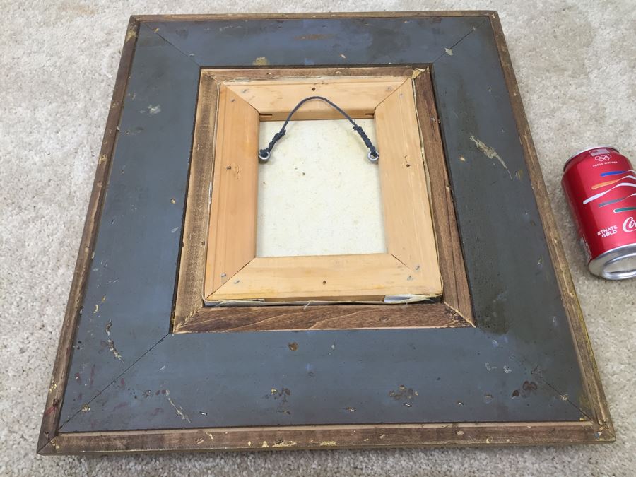 Stunning Gilt Wood Framed Original Floral Oil Painting Signed By Artist [Photo 13]