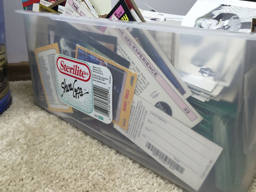 Lot Of Various Cards Mostly Baseball Cards With Several Baseball Books And Ultra Pro Carrying Case [Photo 11]