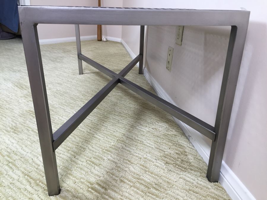 Industrial Metal Bench Coffee Table [Photo 11]