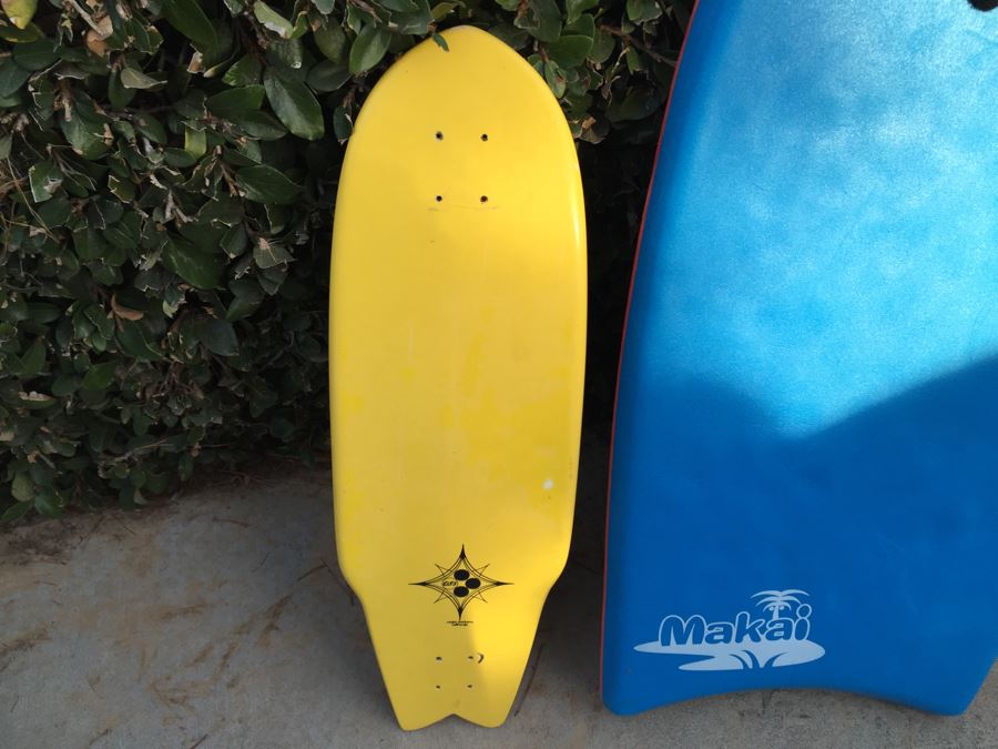 Collection Of Boogie Boards + Skim Board + Santa Barbara Skateboard [Photo 2]