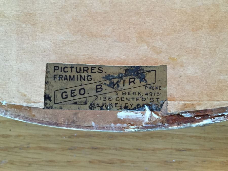 Vintage Framed Maxfield Parrish Print 'Evening' [Photo 11]