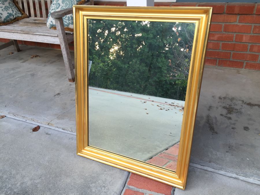 Gold Wall Mirror From GUMP'S San Francisco [Photo 4]