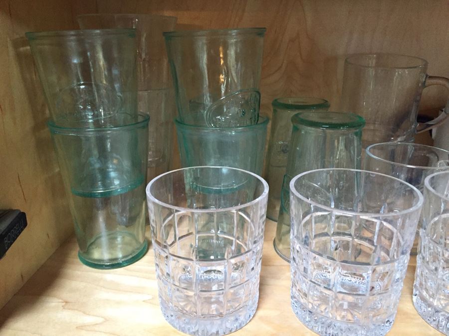 Cupboard Lot With Glasses, Plates And Bowls [Photo 4]