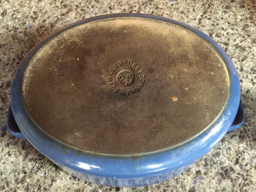 Le Creuset 3.5-Qt Oval Blue French Oven With Lid Made In France [Photo 11]