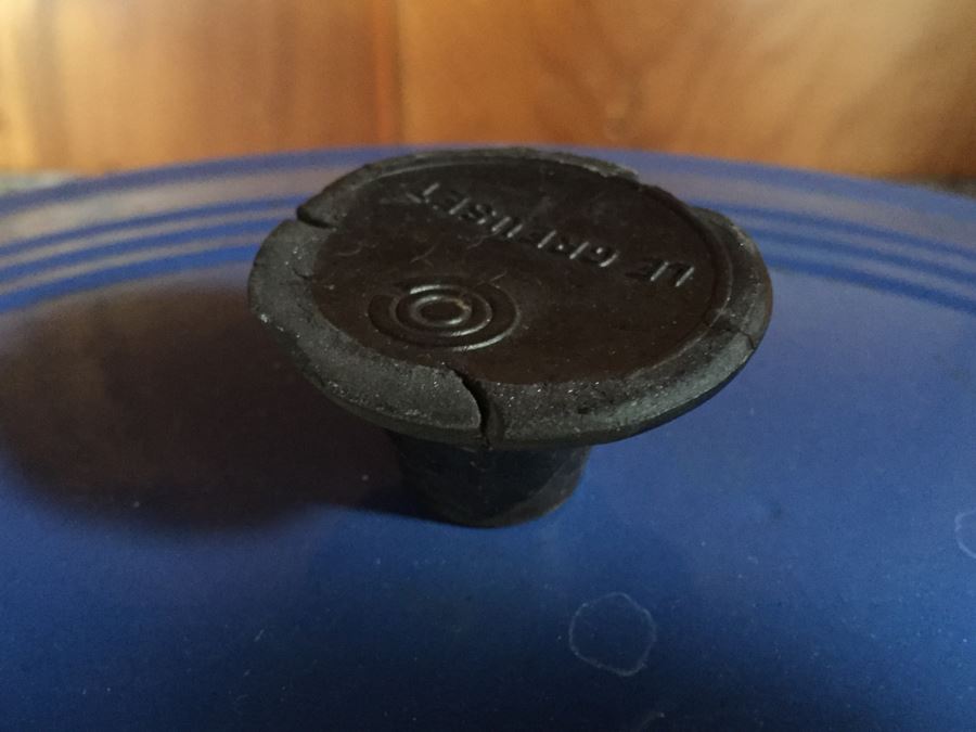 Le Creuset 3.5-Qt Oval Blue French Oven With Lid Made In France [Photo 6]