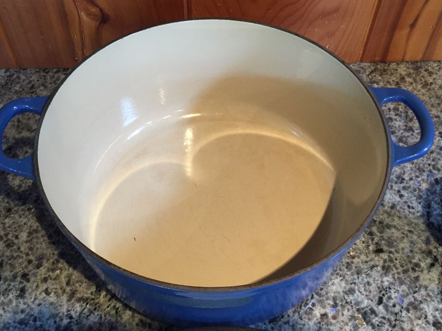 Le Creuset 7.25-Qt Round Blue French Oven With Lid Made In France [Photo 10]