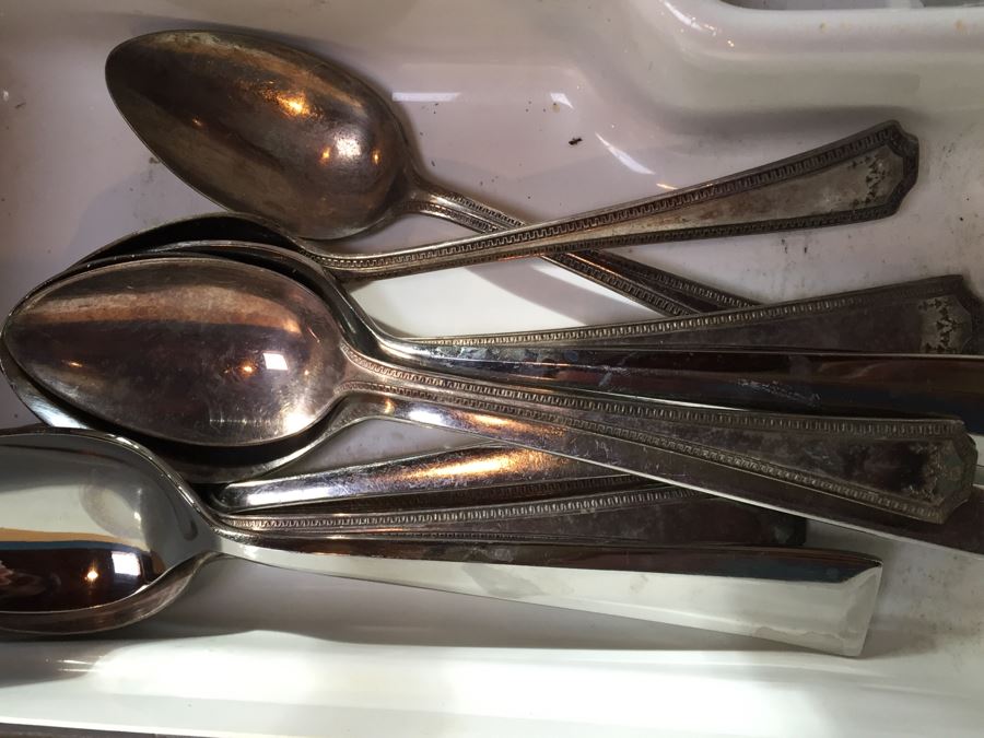 Flatware Lot Spoons, Forks, Knives From Pottery Barn, Reed & Barton And More [Photo 12]