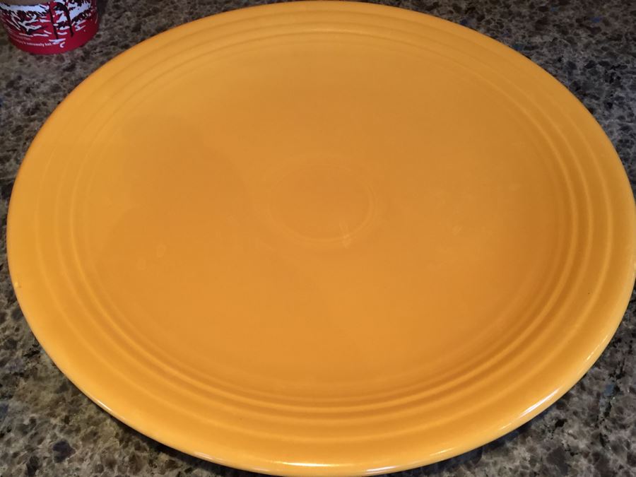 Hand Painted Signed Bowl And Early Yellow Fiestaware HLO Plate [Photo 6]