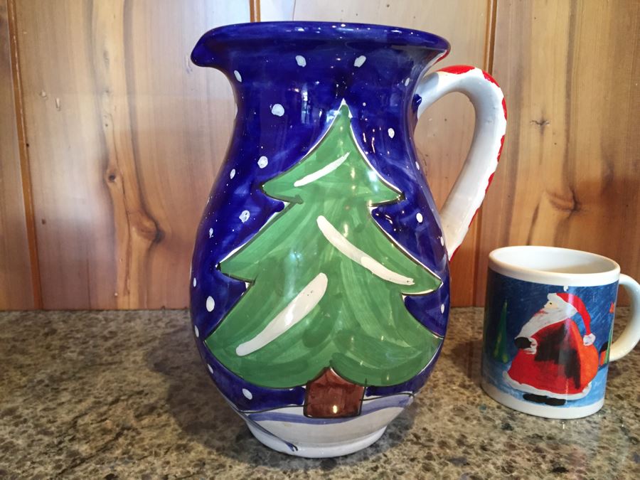 Christmas Pitcher And Coffee Mug Lot [Photo 6]