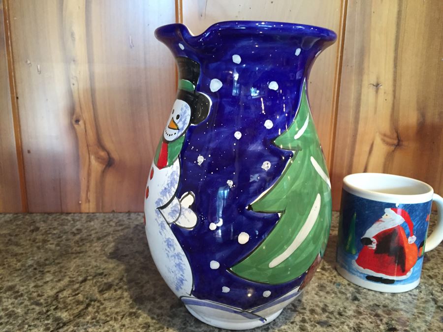 Christmas Pitcher And Coffee Mug Lot [Photo 7]