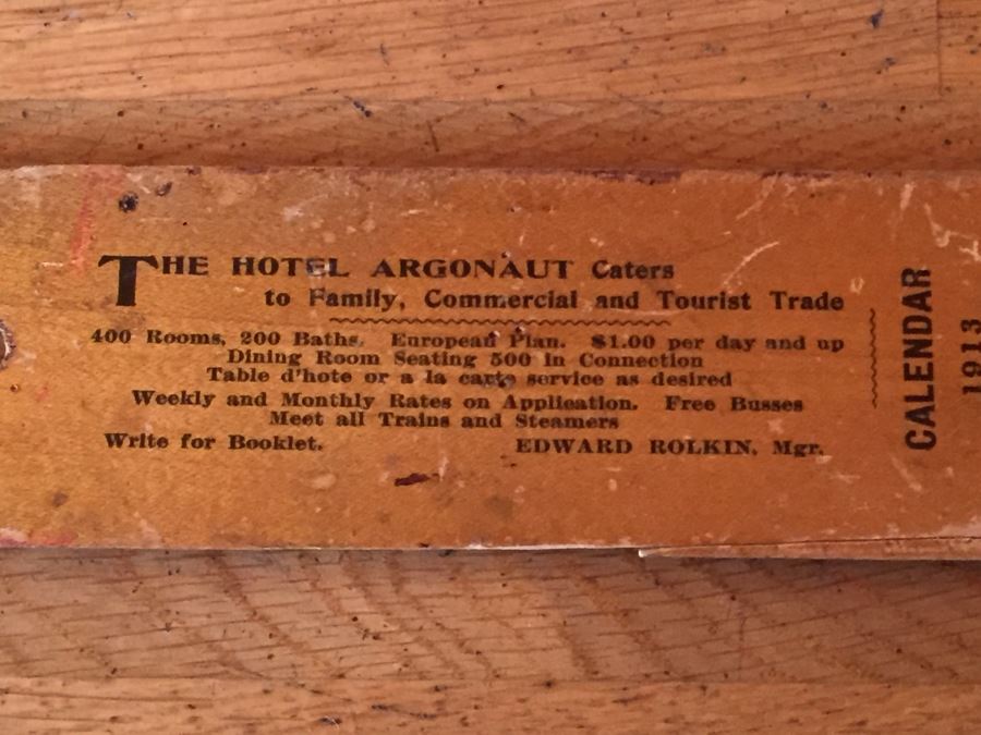 Old Hotel Argonaut 1915 Ruler And American Fruit Jar Rings Cupples Company [Photo 9]