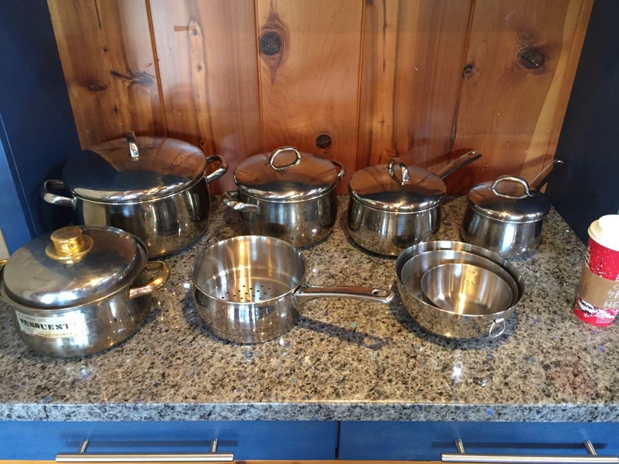 Stainless Steel Pot Lot From Venquest And Macy's Grand Prix Tools Of The Trade [Photo 1]