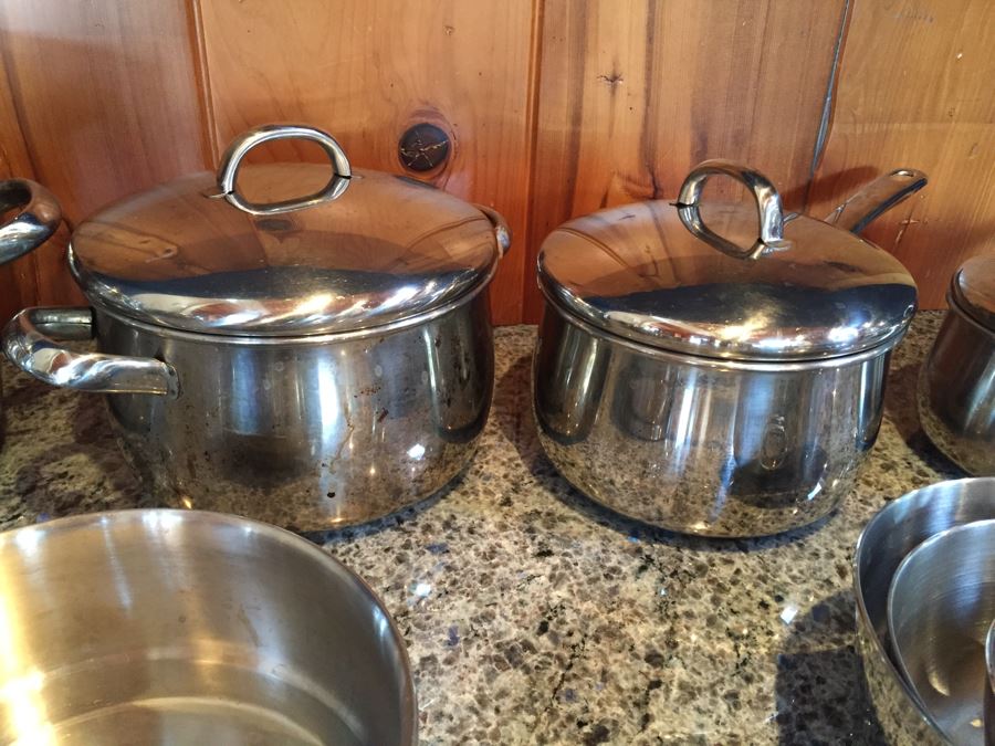 Stainless Steel Pot Lot From Venquest And Macy's Grand Prix Tools Of The Trade [Photo 7]