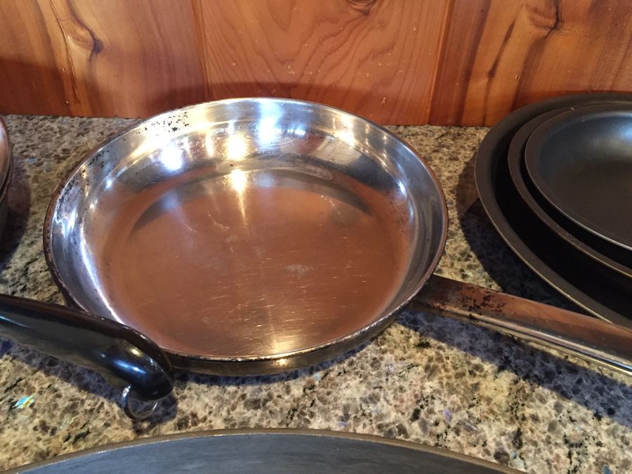 Skillet Pan Lot Revere Ware, Macy's Grand Prix Tools Of The Trade, Commercial Aluminum Cookware