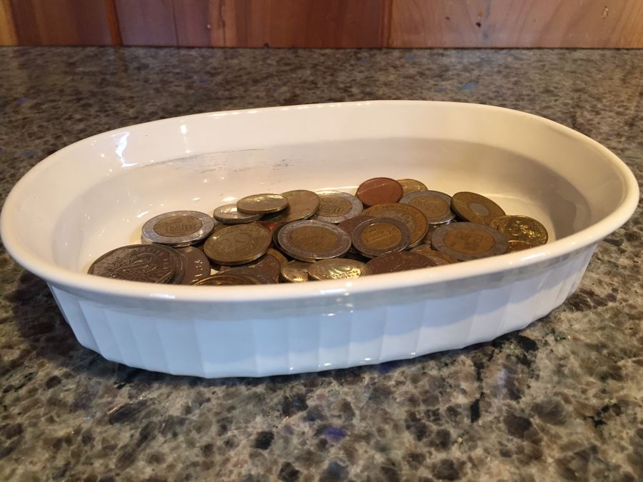 Bowl Filled With Foreign Coins [Photo 7]