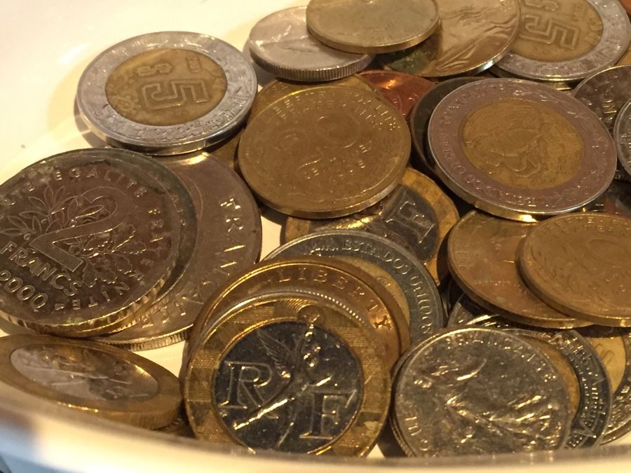 Bowl Filled With Foreign Coins [Photo 6]