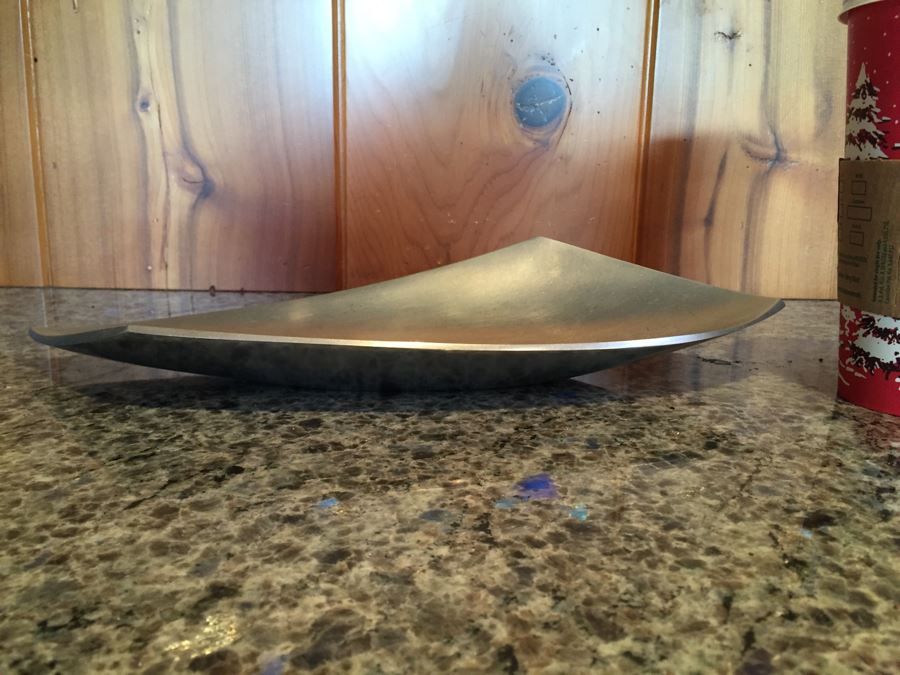 Modernist Bowl Metaal Michael Lax Design Grainware 1987 [Photo 2]