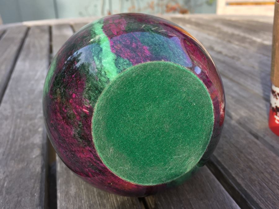Stunning Colored Stone Turned Vase [Photo 3]