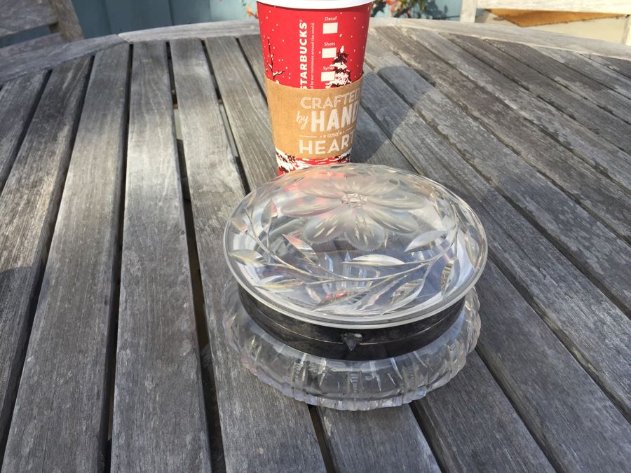 Cut Glass Trinket Box [Photo 1]