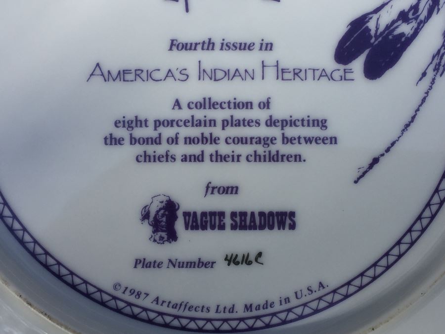 Sioux Nation By Perillo Collectible Porcelain Plates [Photo 12]